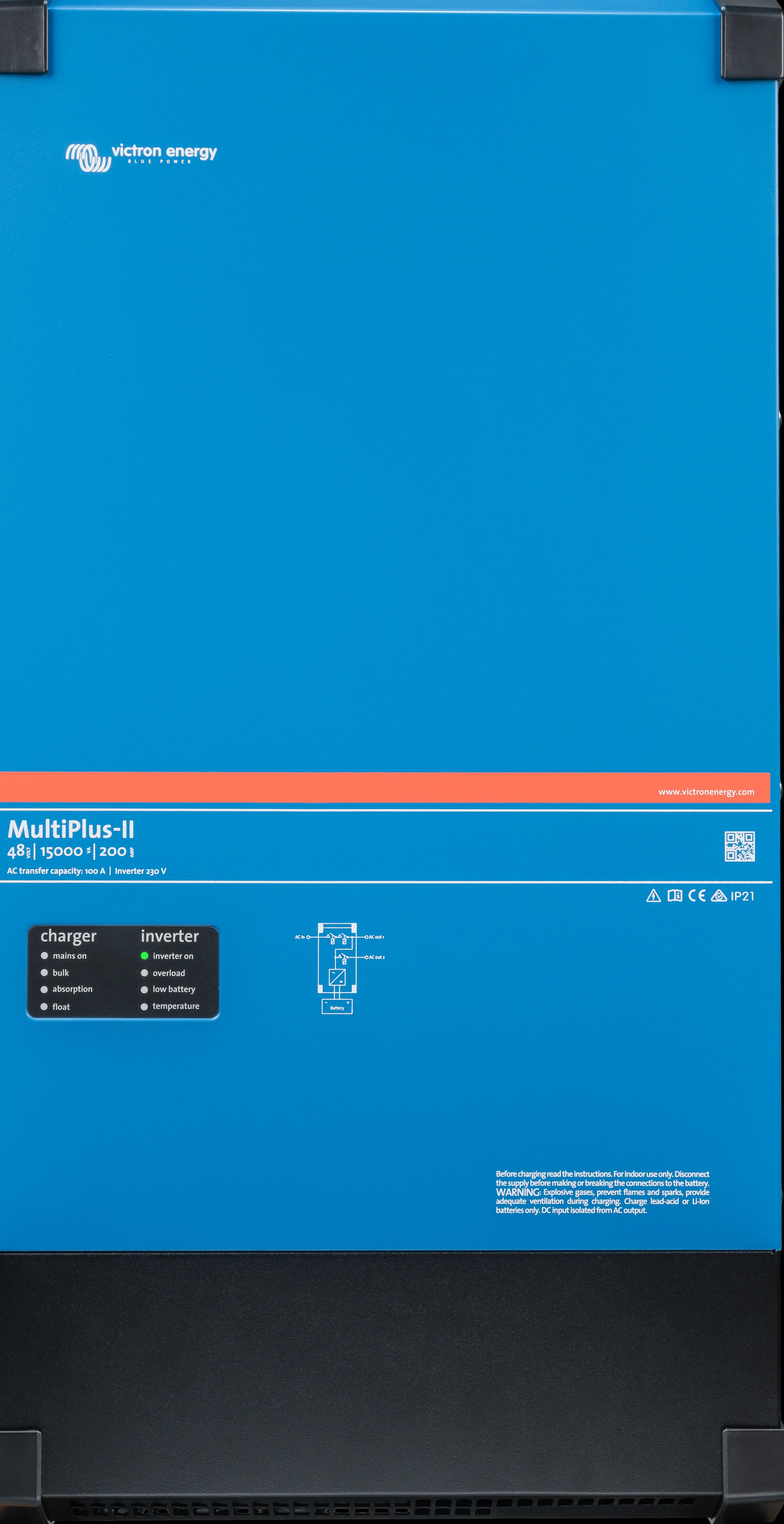 Victron MultiPlus-II 48/15000/200-100 VE.Bus ( Can parallel with transfer switch application )