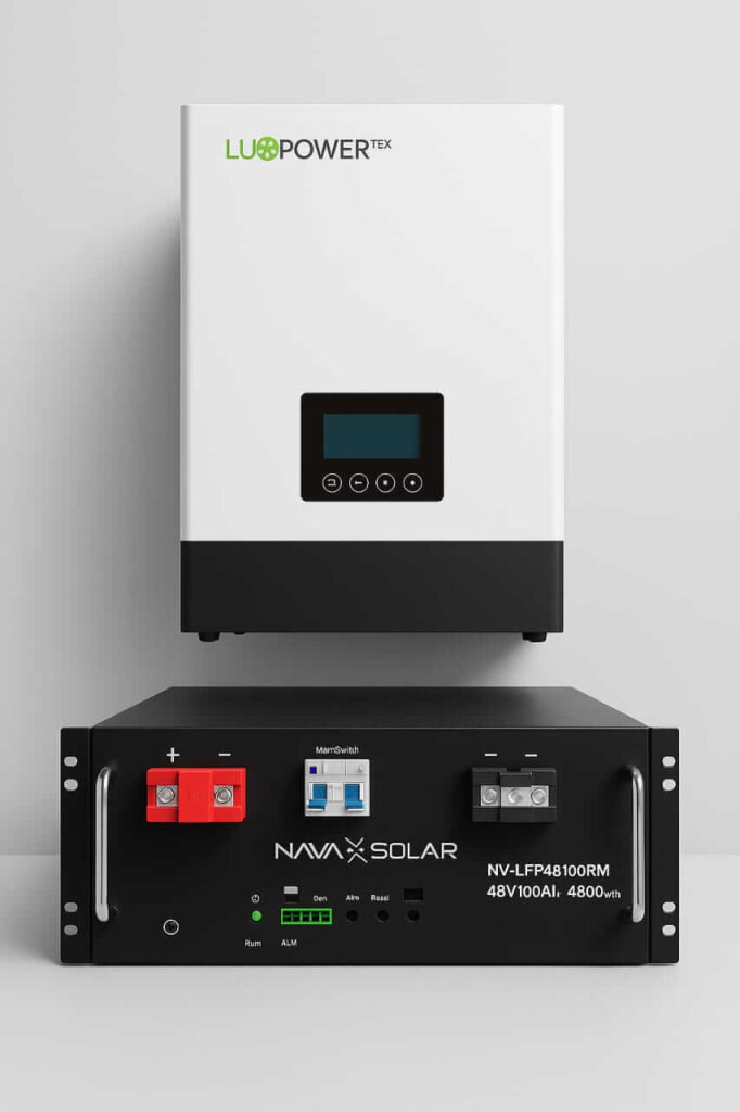 5 kW Luxpower Inverter With 4.8 kWh Nava Lithium Ion Combo Mainimage