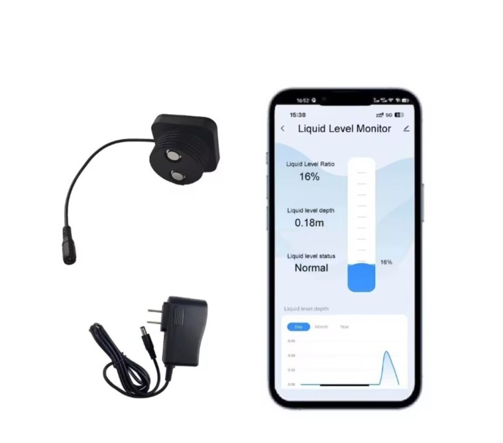 Smart Tank Level Sensor Ultrasonic Tuya