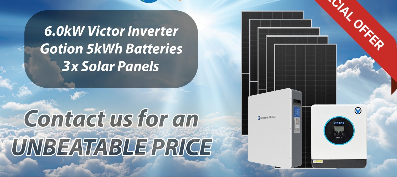 solar inverter and battery combo system