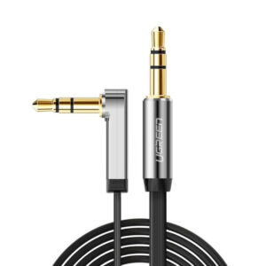 AV119 10599 UGREEN AV119 Right angled 3.5mm Flat Aux Cable 2m wr 01a.jpg