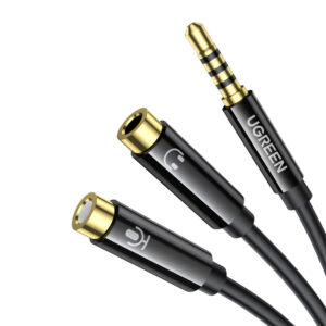 AV141 30620 UGreen AV141 3.5mm Headset Splitter Cable 1x Male to 2x Female 20cm Black wr 01.jpg