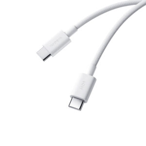 BHR0878GL Xiaomi 3A Braided USB Type C to USB Type C Cable 1M White wr 01a.jpg