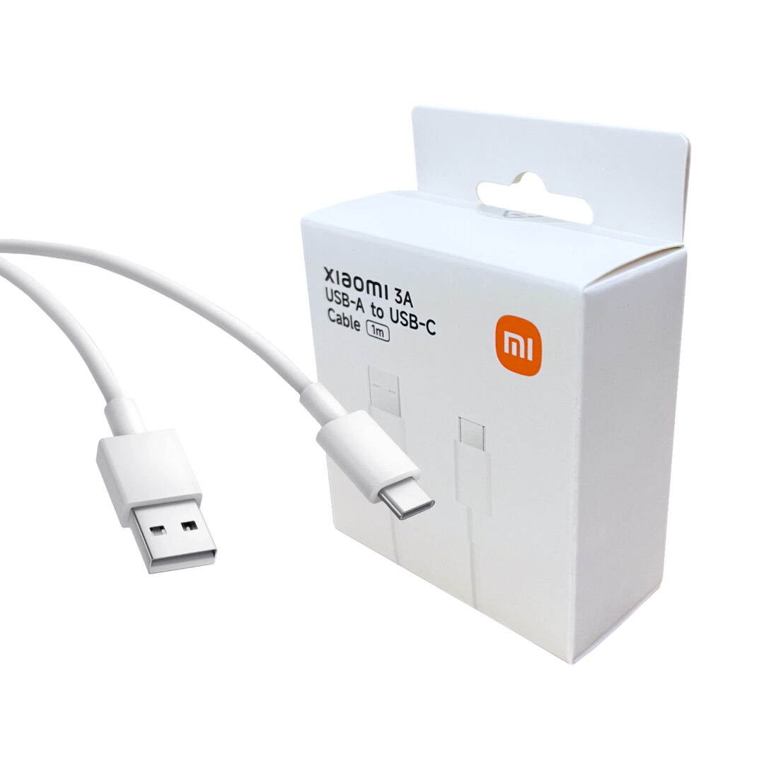 BHR087GGL Xiaomi 3A USB A to USB Type C Cable 1M White wr 07a.jpg
