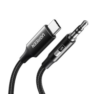 CM450 55734 UGreen USB Type C to 3.5mm AUX Audio Cable 1M Black wr 01.jpg