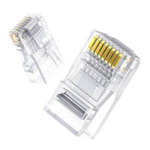 NW120 50961 UGREEN Cat6 RJ45 Modular Plugs Transparent with Gold Contacts 10 Pieces wr 01.jpg