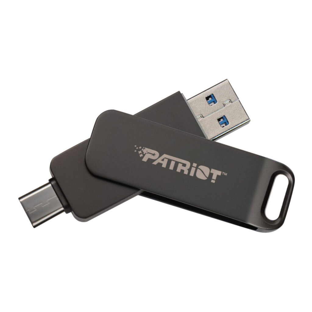 PE64GR550DSAD Patriot Rage R550 64GB USB3.2 Swing Type A to C Flash Drive wr 01.jpg
