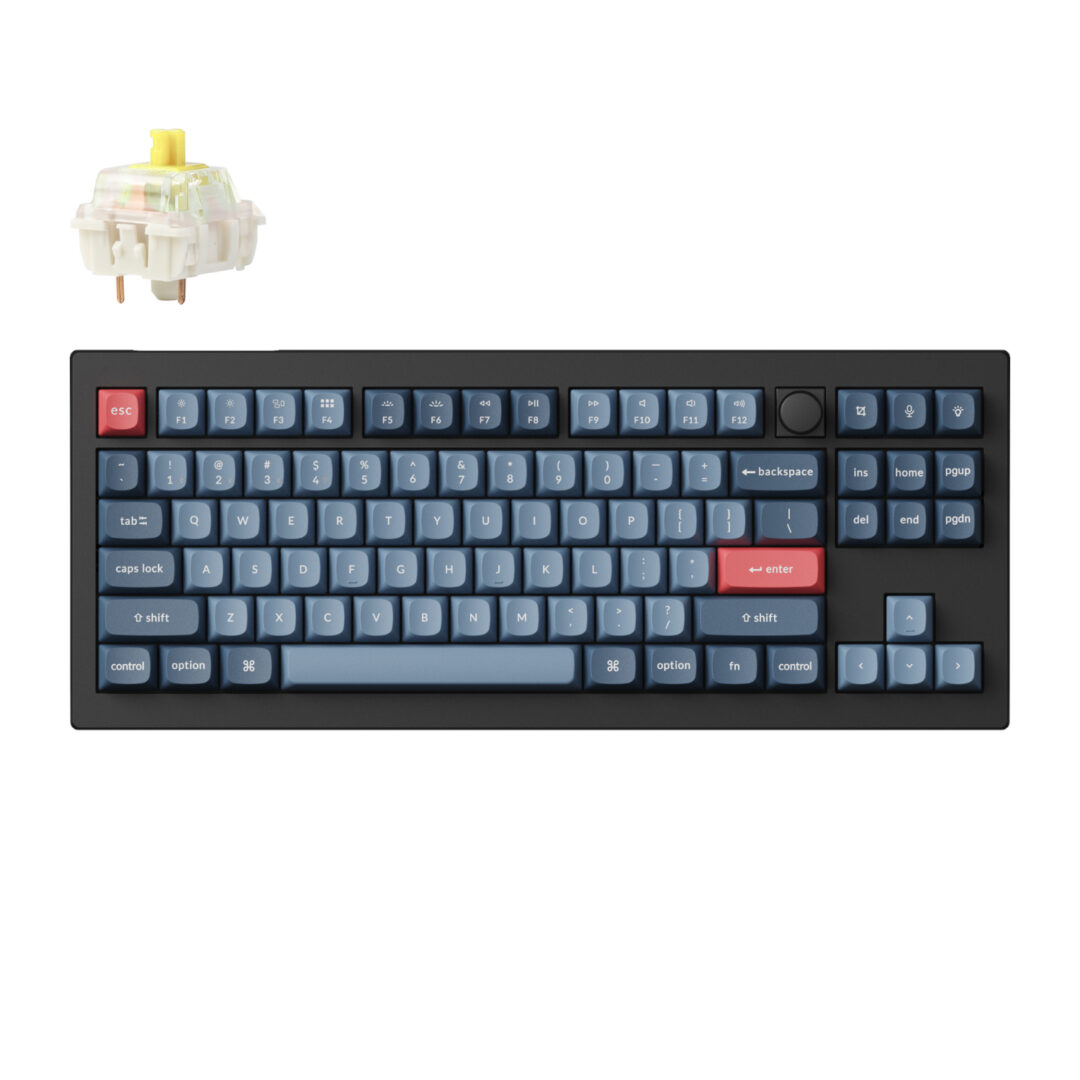 V3M D4 Keychron V3 Max QMK VIA 80 Wireless Custom Mechanical Keyboard Banana Switch – Carbon Black wr 01a.jpg
